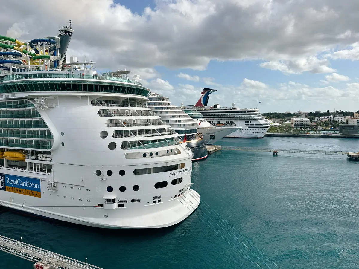 Ships docked in Nassau Ships docked in Nassau