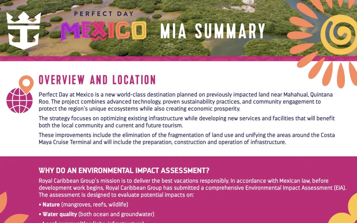Screenshot of Environmental Assessment PDM