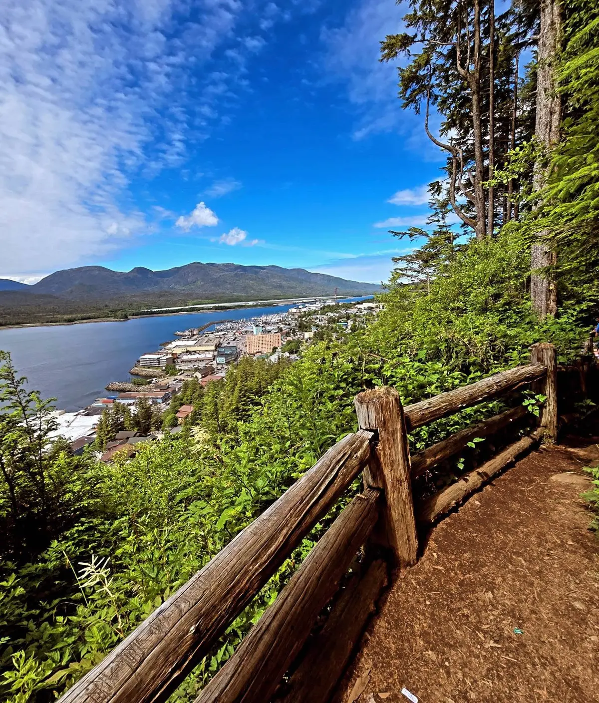 View of Ketchikan from Rainbird Hiking Trail
