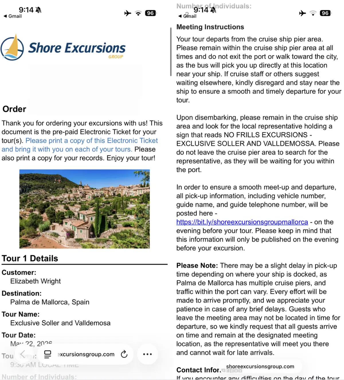 Shore Excursions Group Palma de Mallorca Ticket Shore Excursions Group Palma de Mallorca Ticket