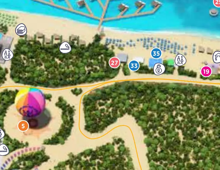 Cococay zoomed in map