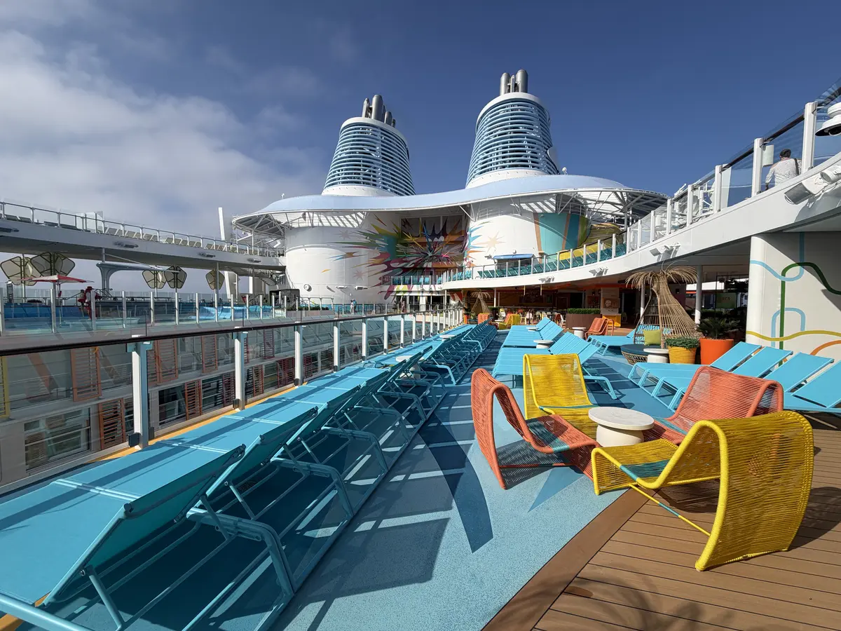 Pool deck chairs