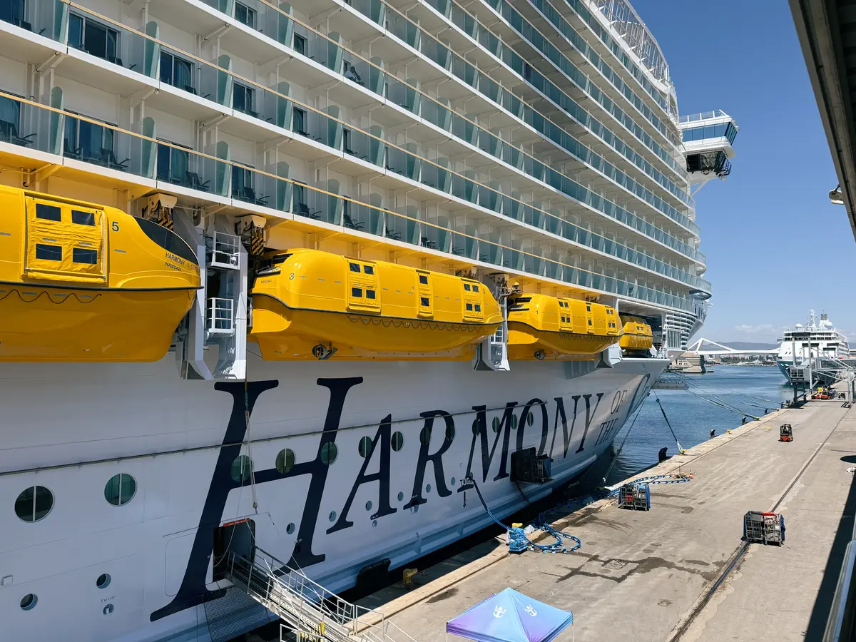 Harmony of the Seas docked in Spain Harmony of the Seas docked in Spain