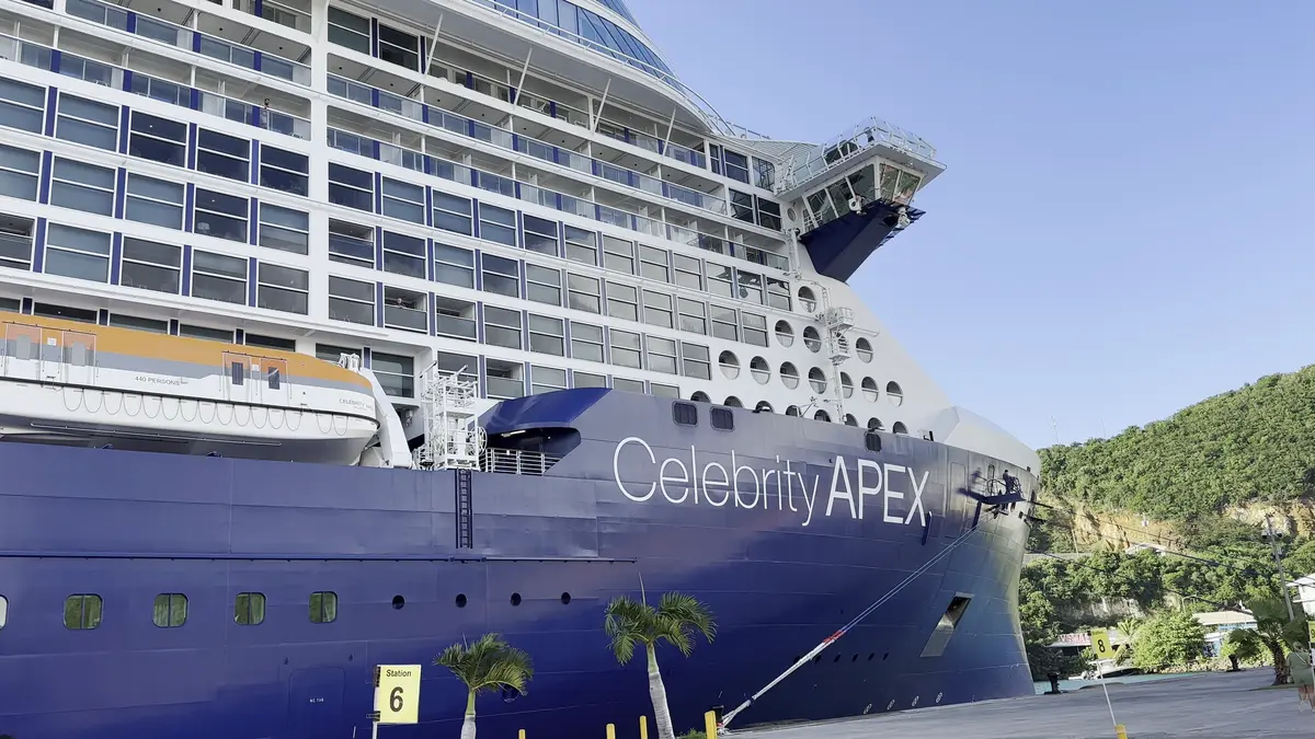 Celebrity Apex docked in St. Thomas