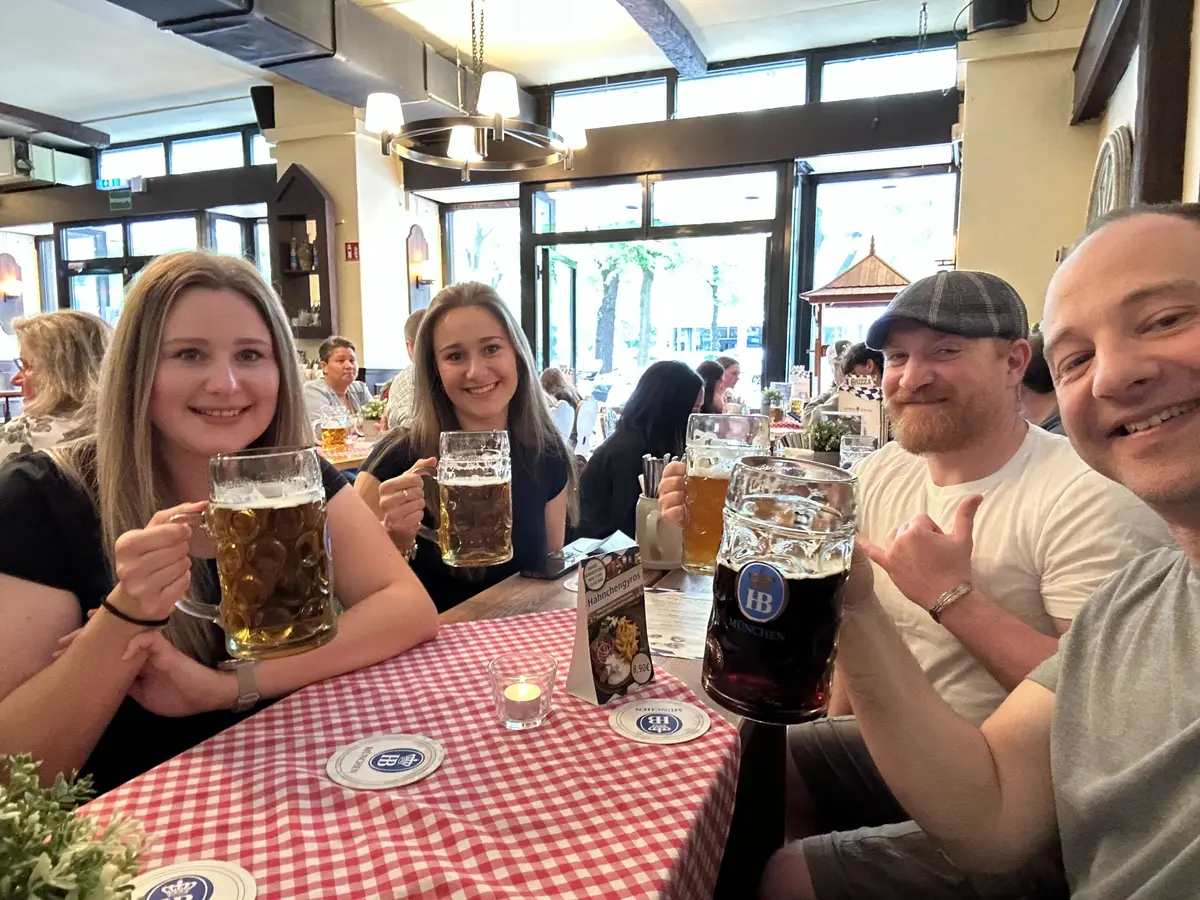 At the Beer Garden