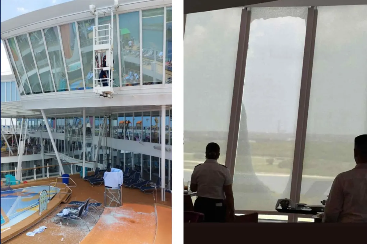 Broken glass on Symphony