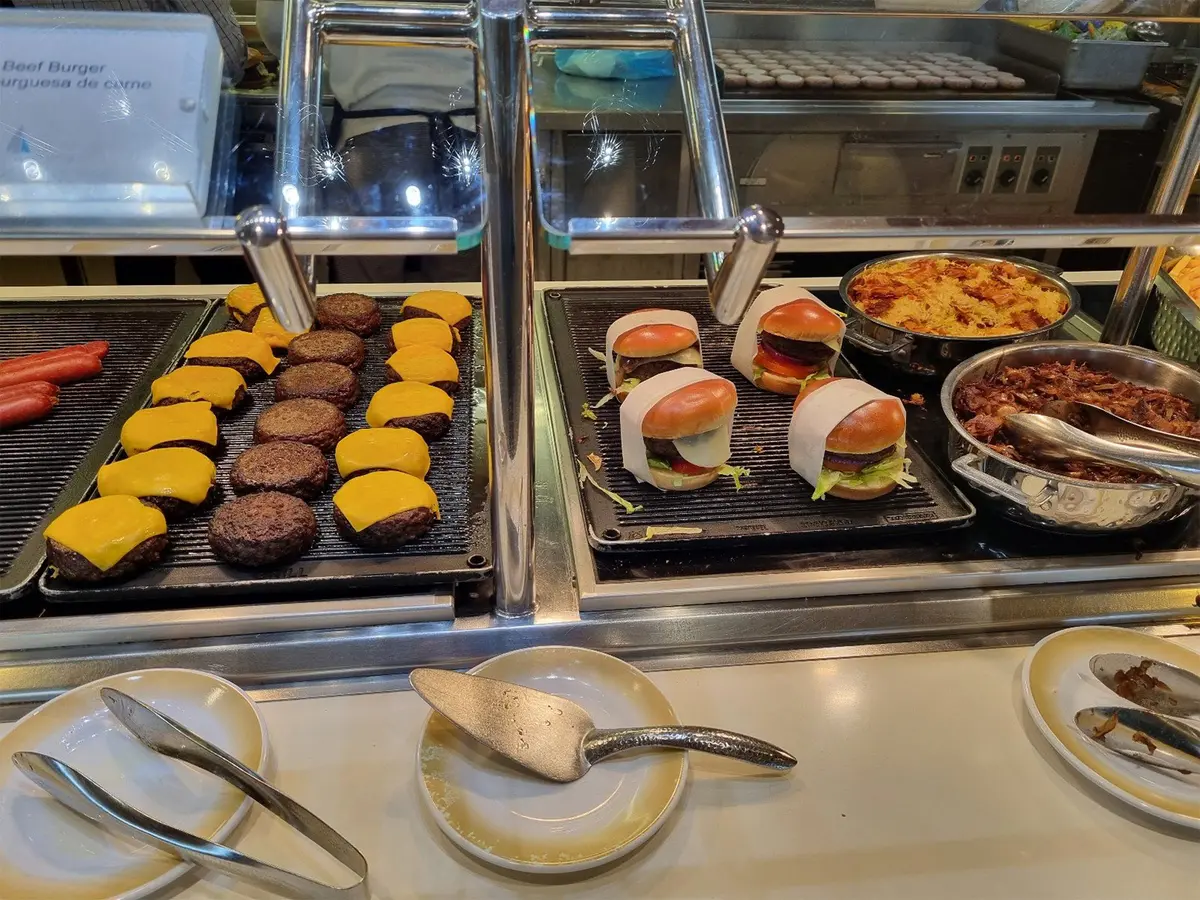 Burgers at the buffet