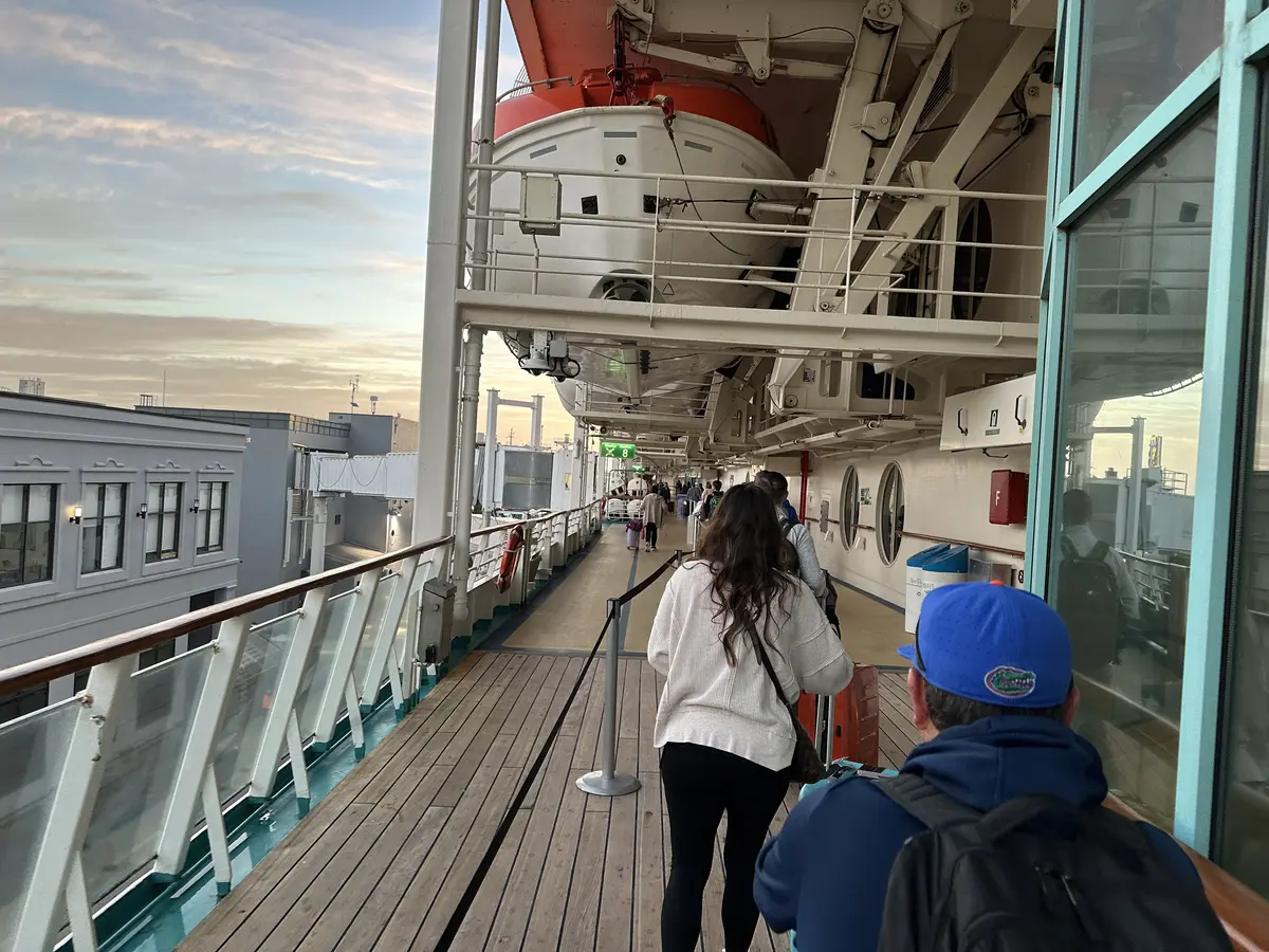 Disembarking Enchantment of the Seas