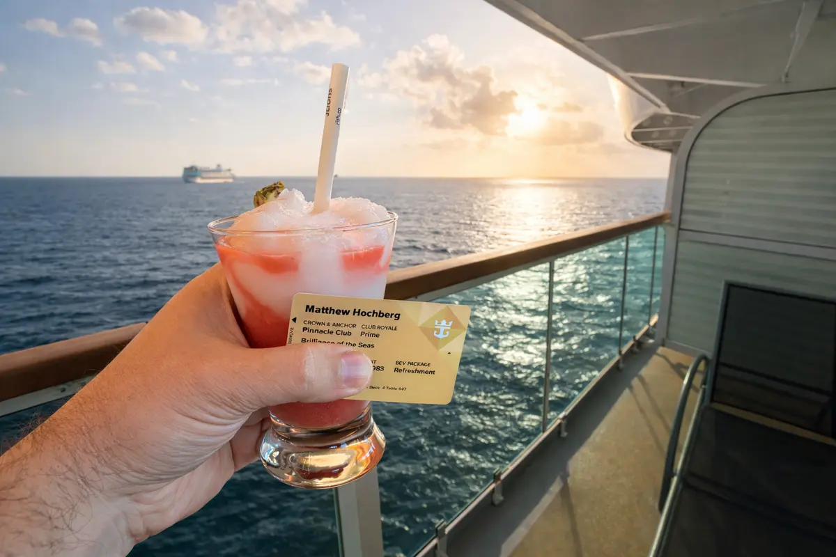 Drink on the balcony