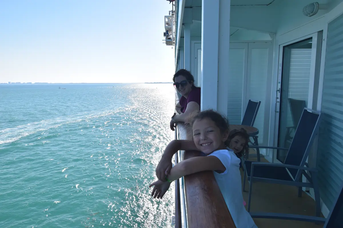 Family on the balcony