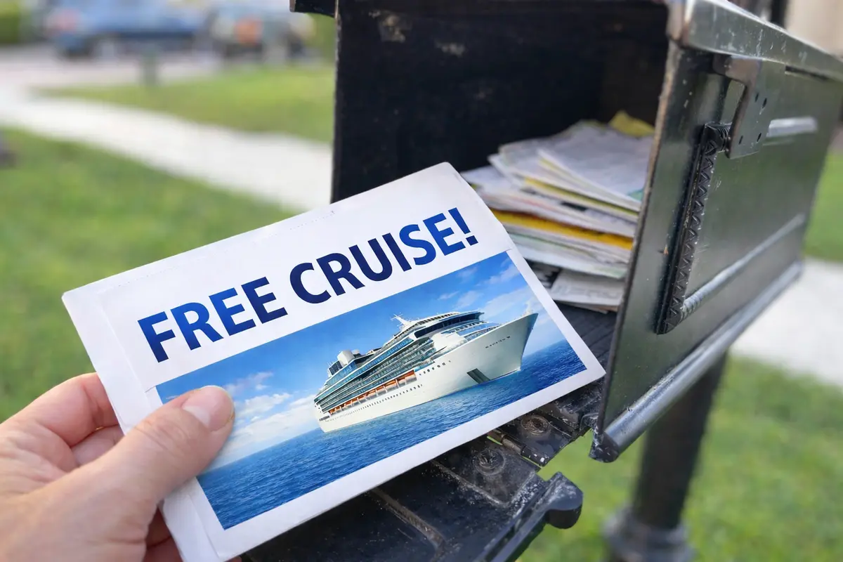 Free cruise offer in the mail