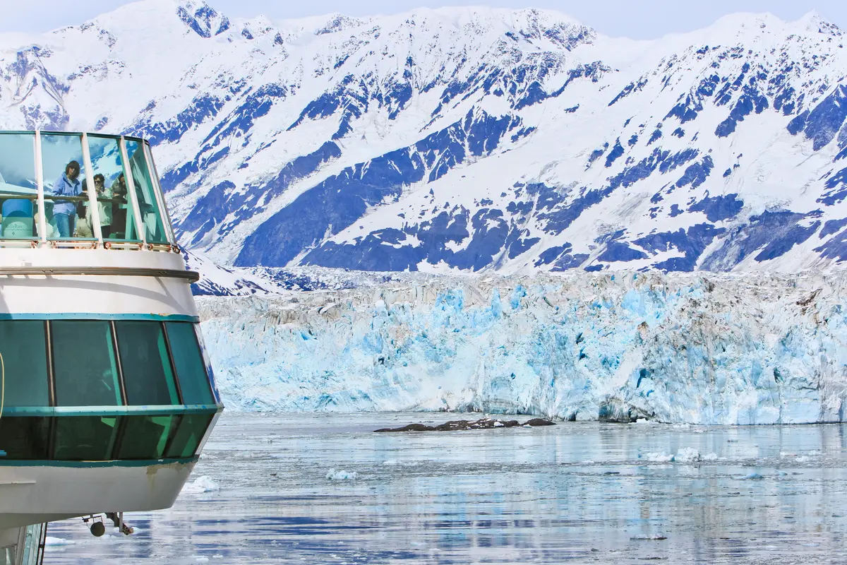 Glacier seen from cruise ship