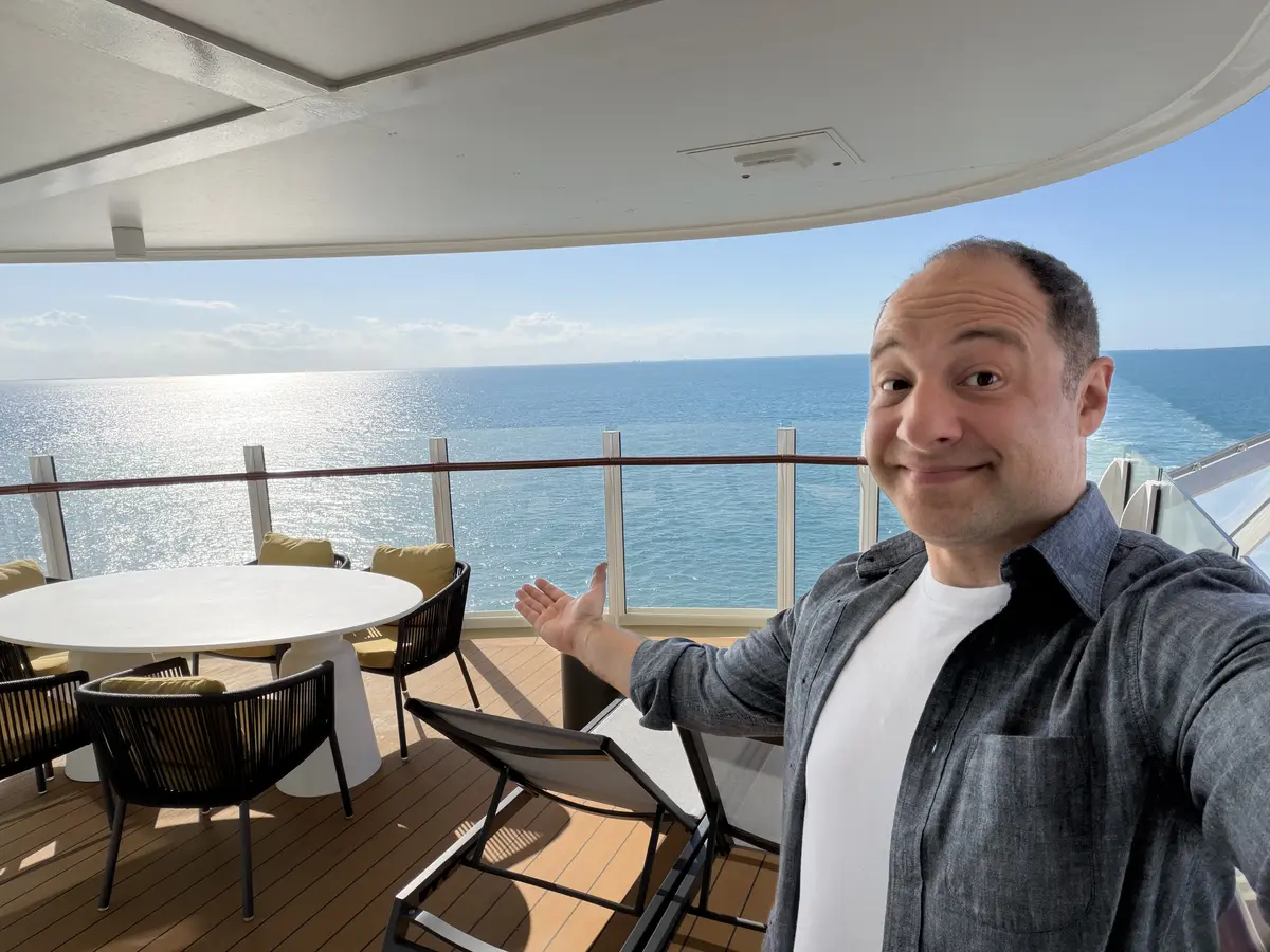 Matt on the balcony