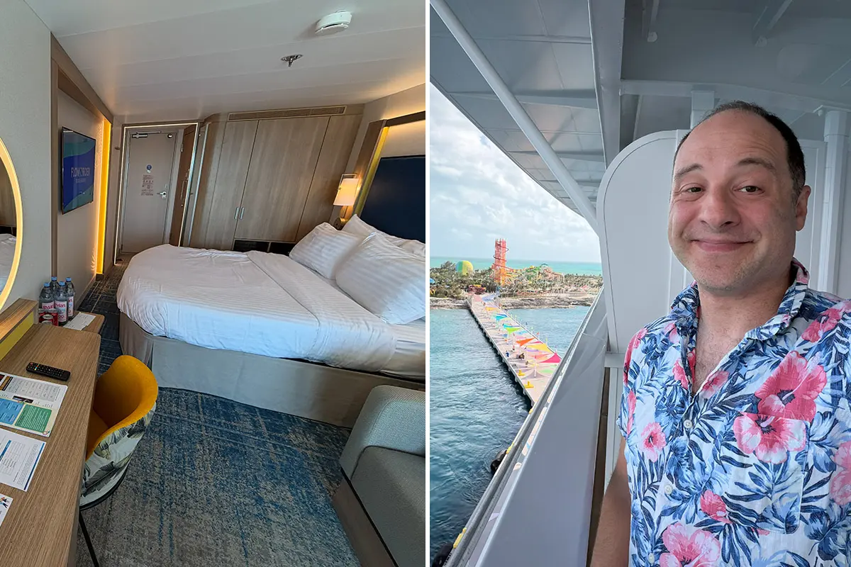 Matt in a balcony room