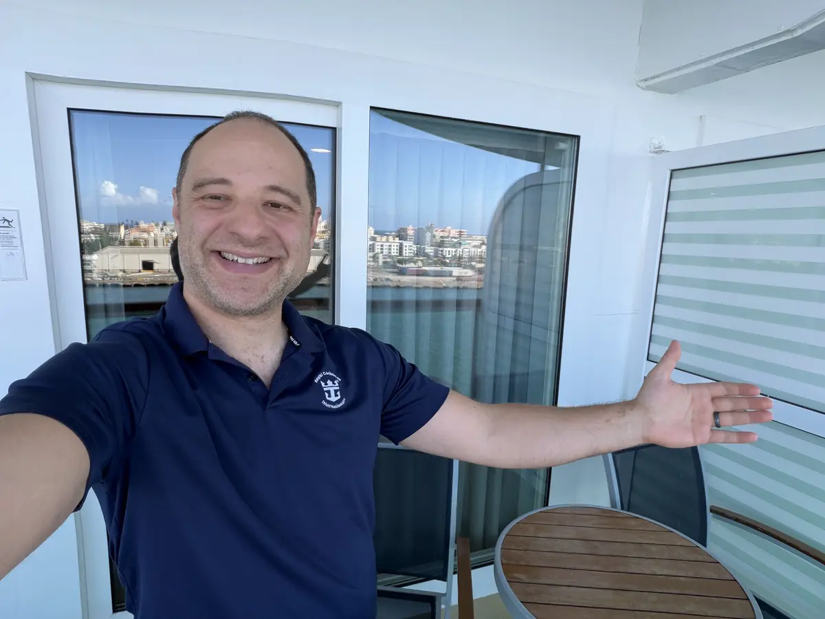 Matt on a balcony
