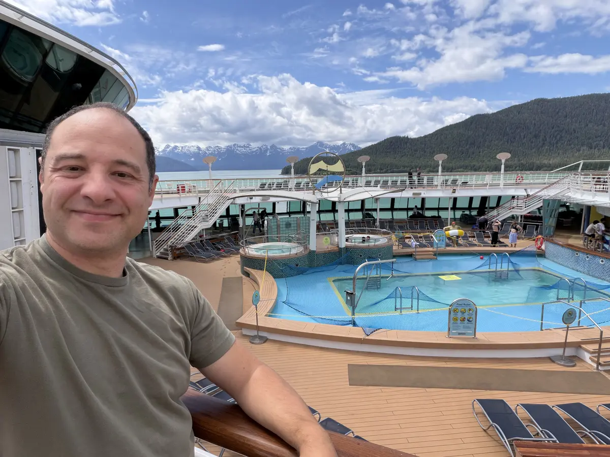 Matt on pool deck