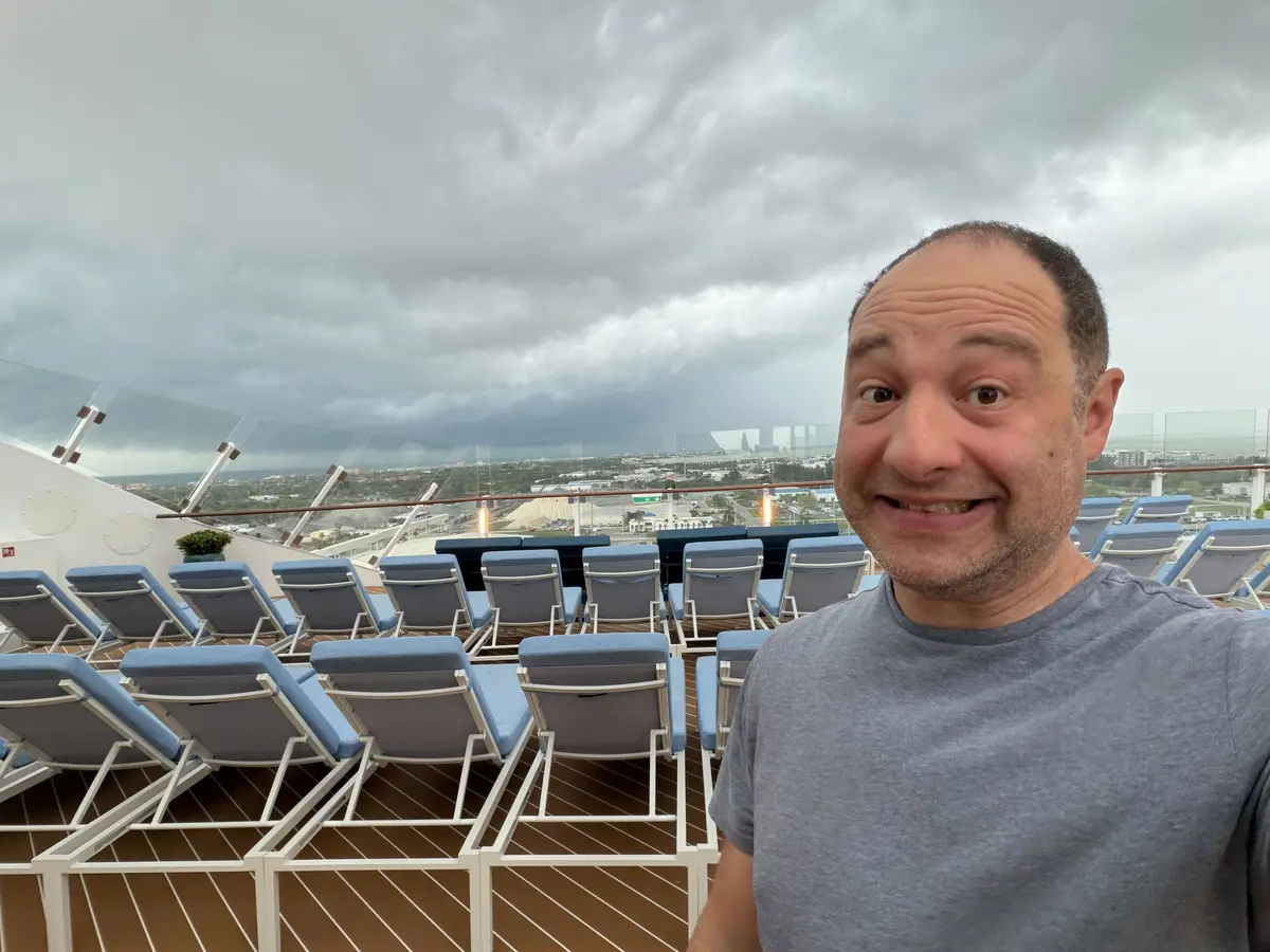 Matt with rain approaching