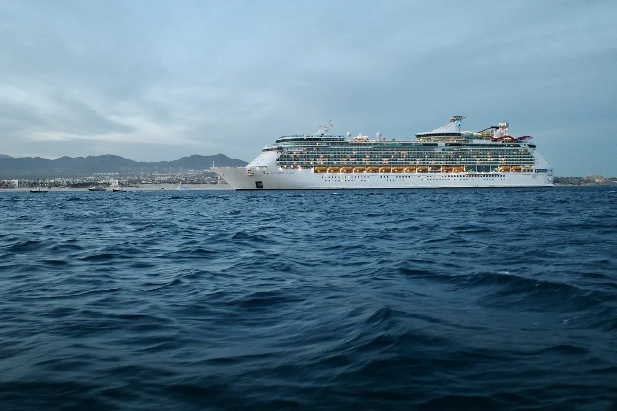 Navigator of the Seas anchored off the coast of Cabo San Lucas, Mexico