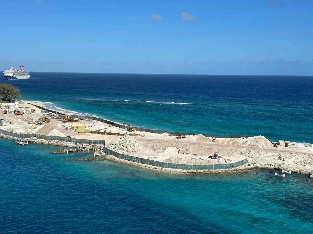 Beach club construction progress