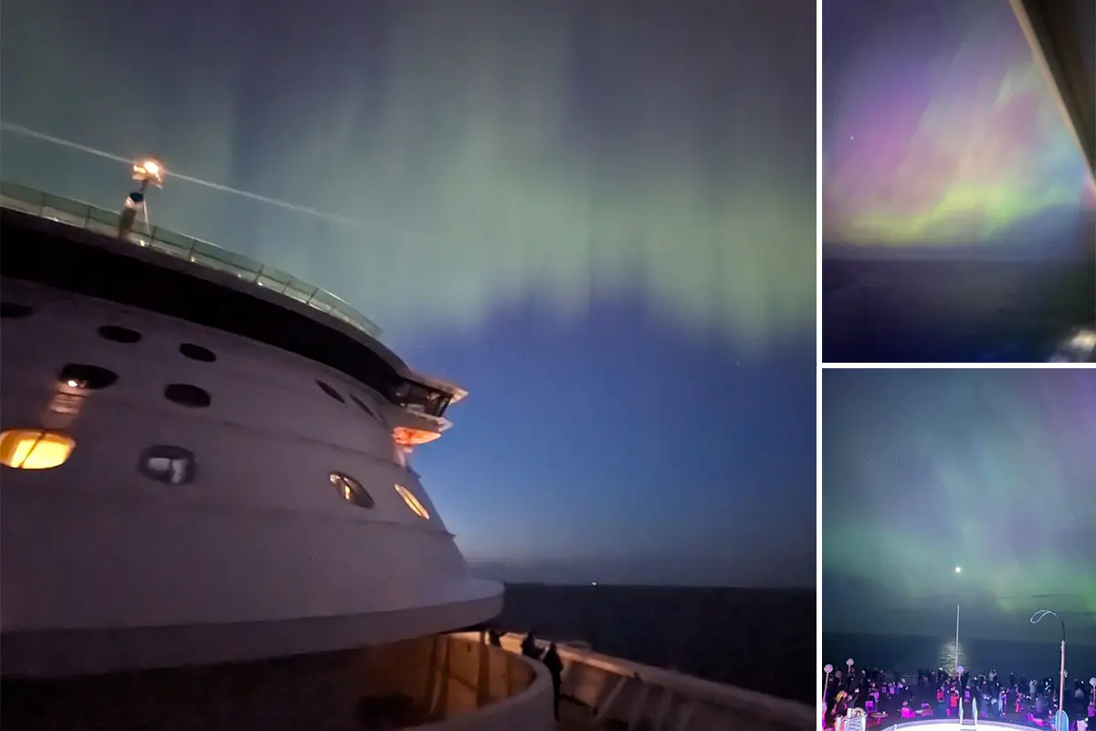 PHOTOS: Northern Lights Put on Spectacular Show for Cruise Ship ...