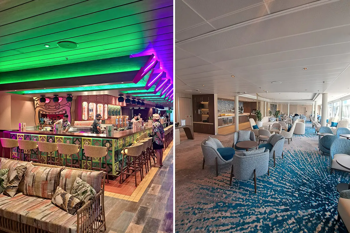 Pesky Parrot, left. Suite Lounge, right