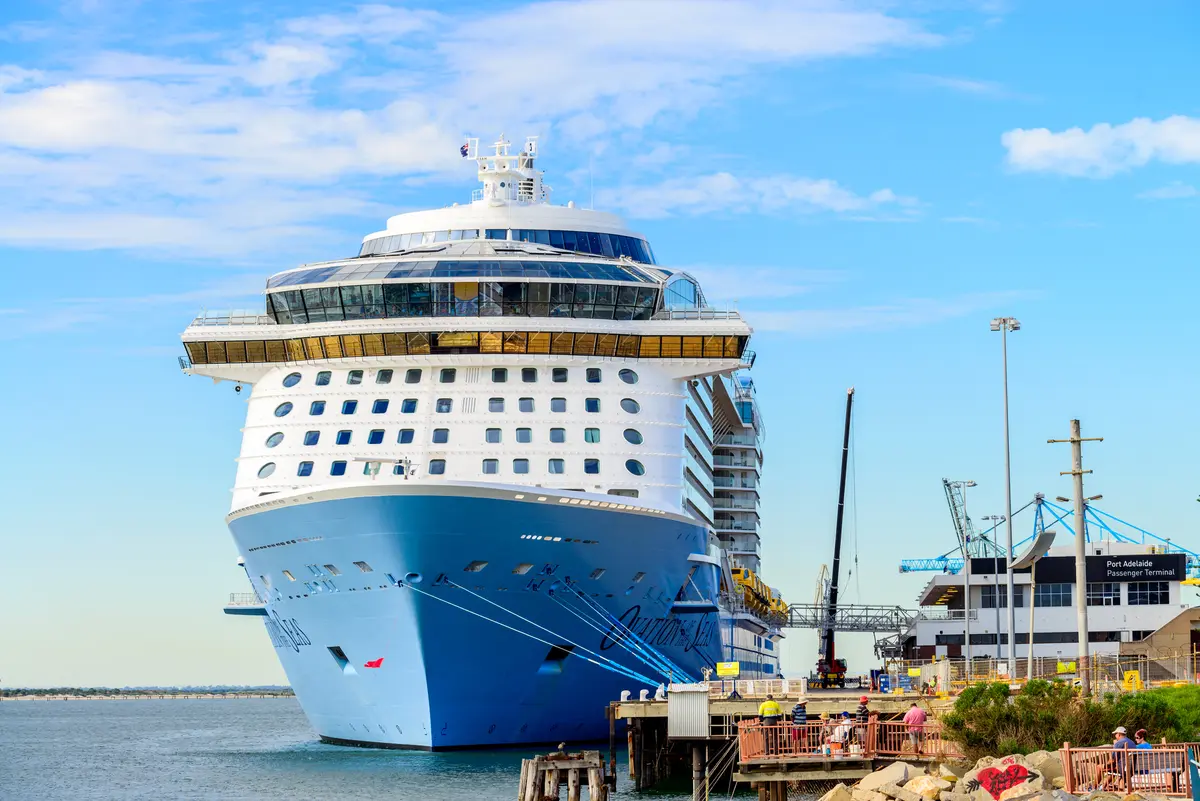 Ovation of the Seas docked