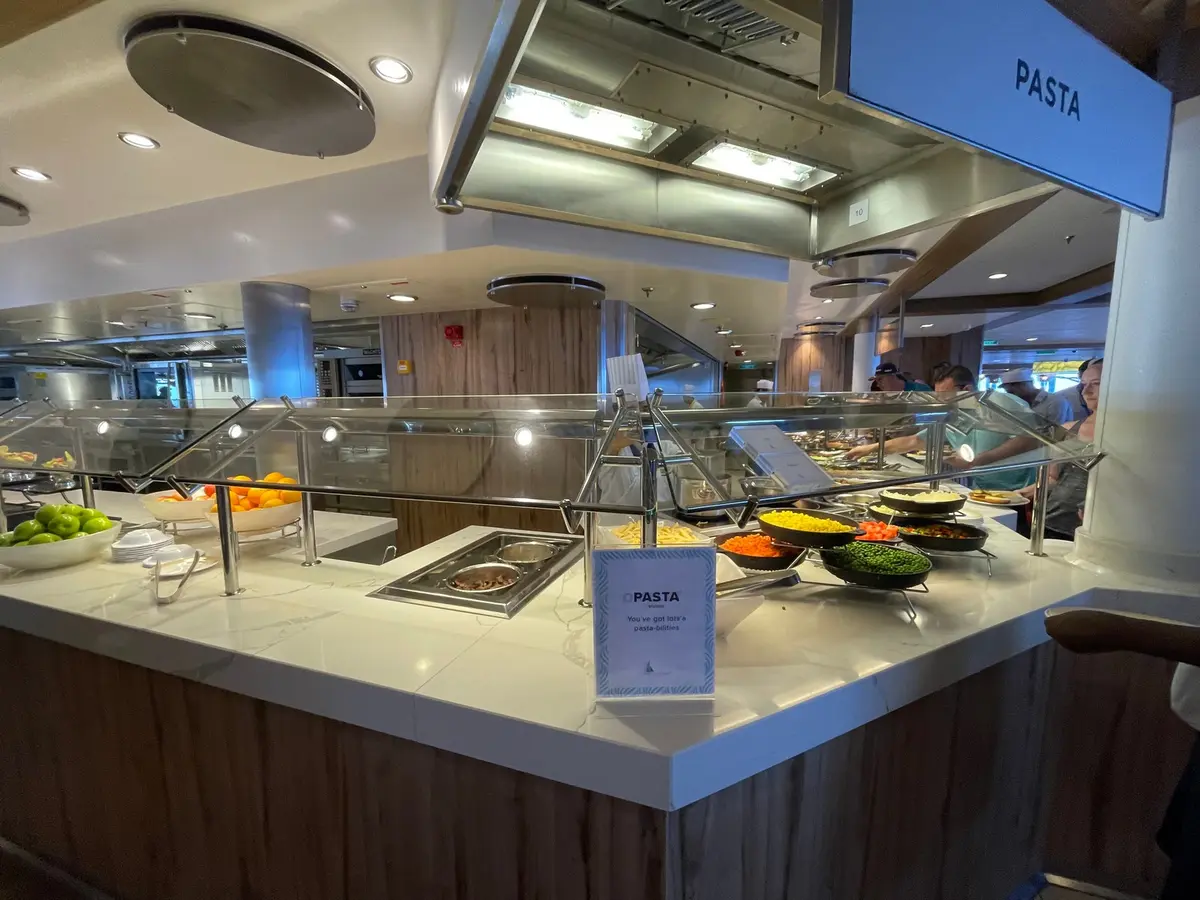 Cooking station on Odyssey of the Seas