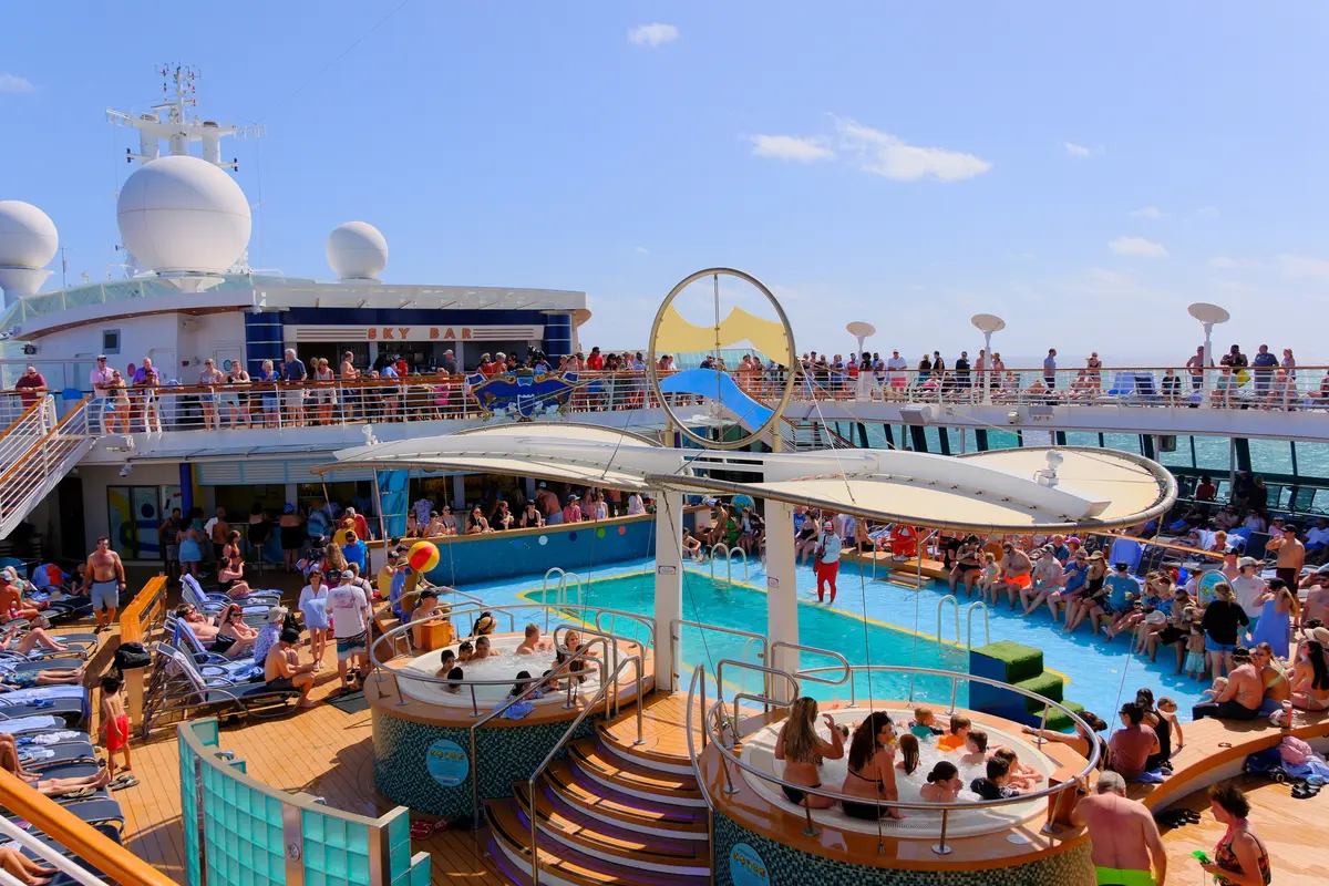 Pool on a cruise ship