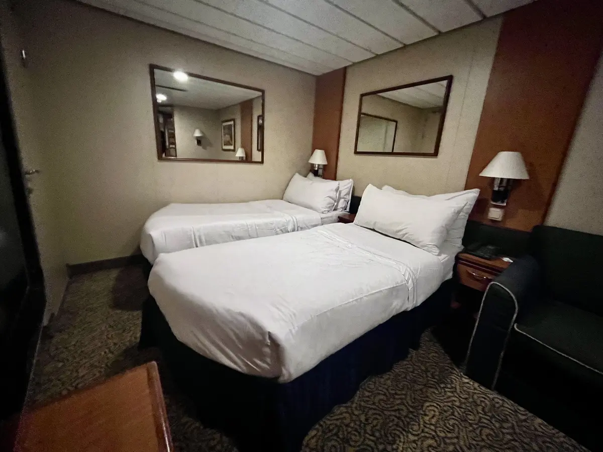 I stayed in a windowless cabin onboard Carnival Celebration that cost  $1,900 — here's what my inside stateroom looked like