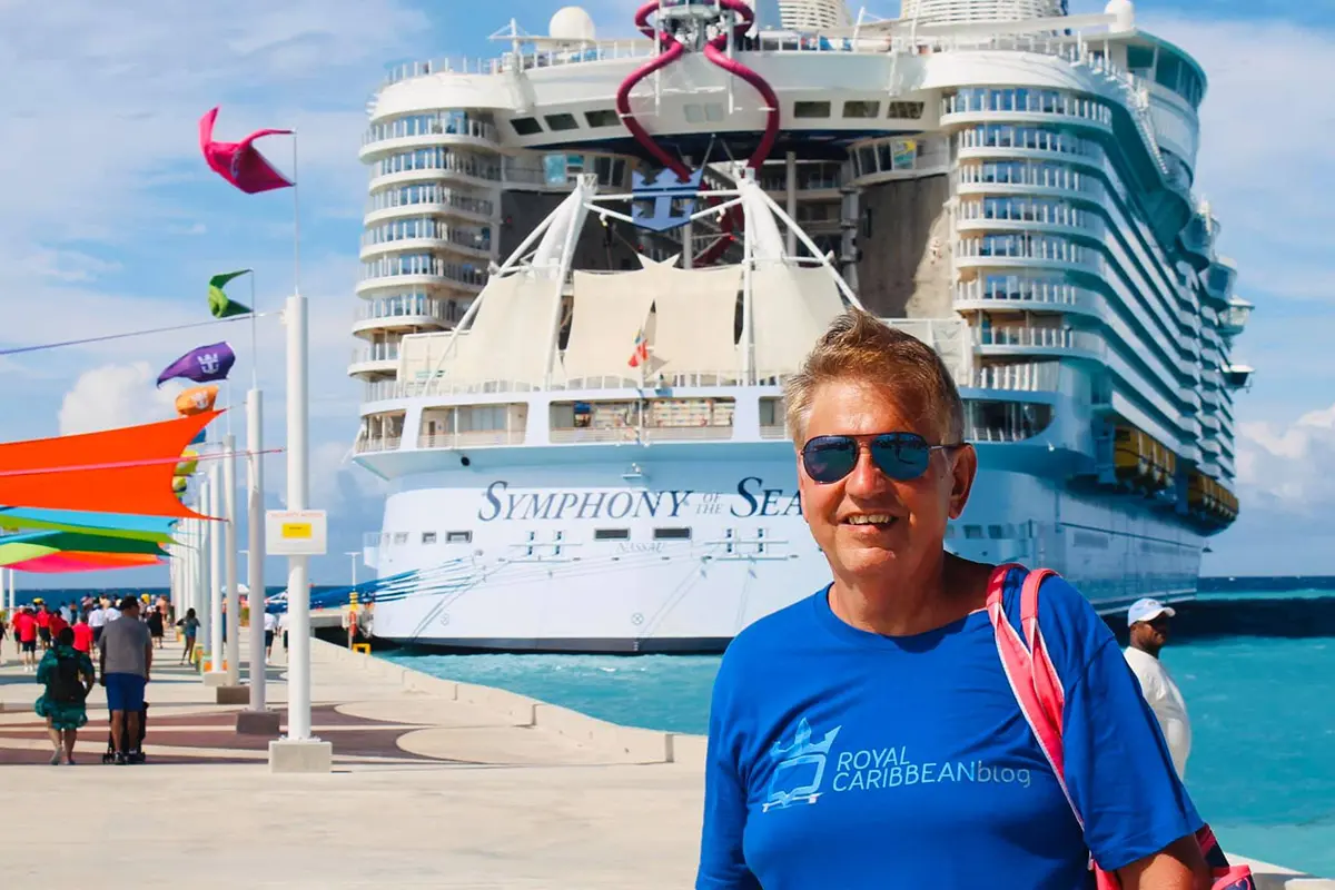 Ron in front of Symphony of the Seas