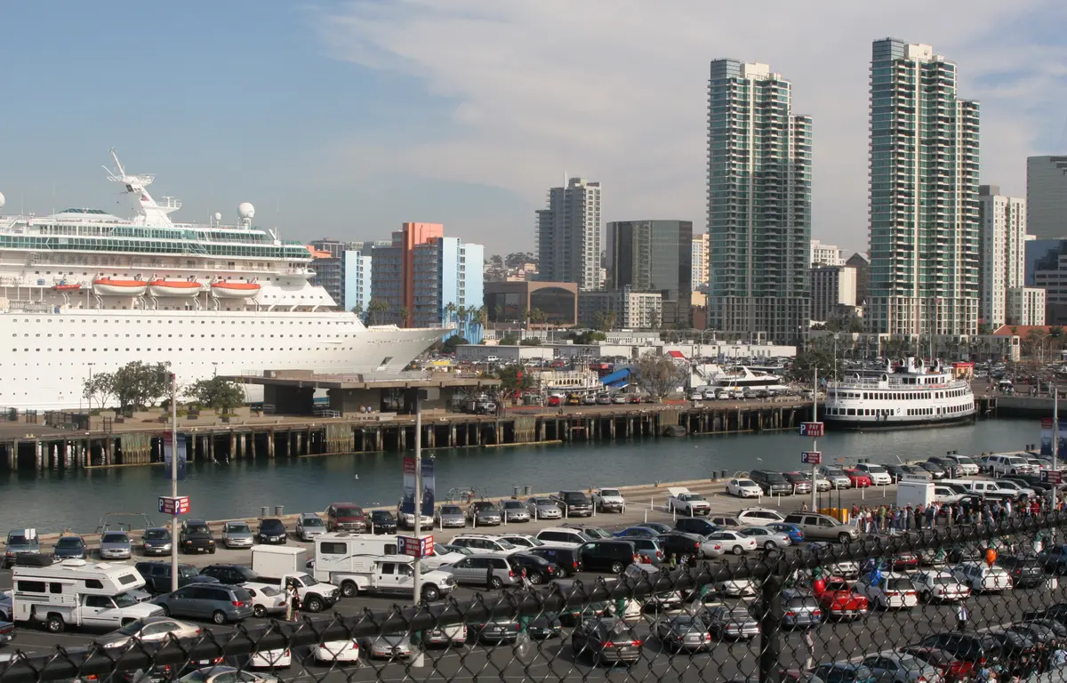 cruise ship in port