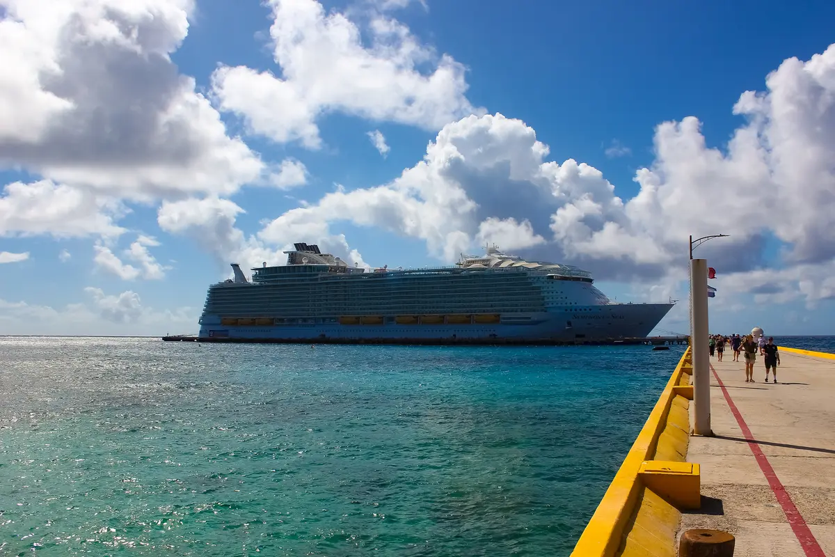 Symphony of the Seas docked