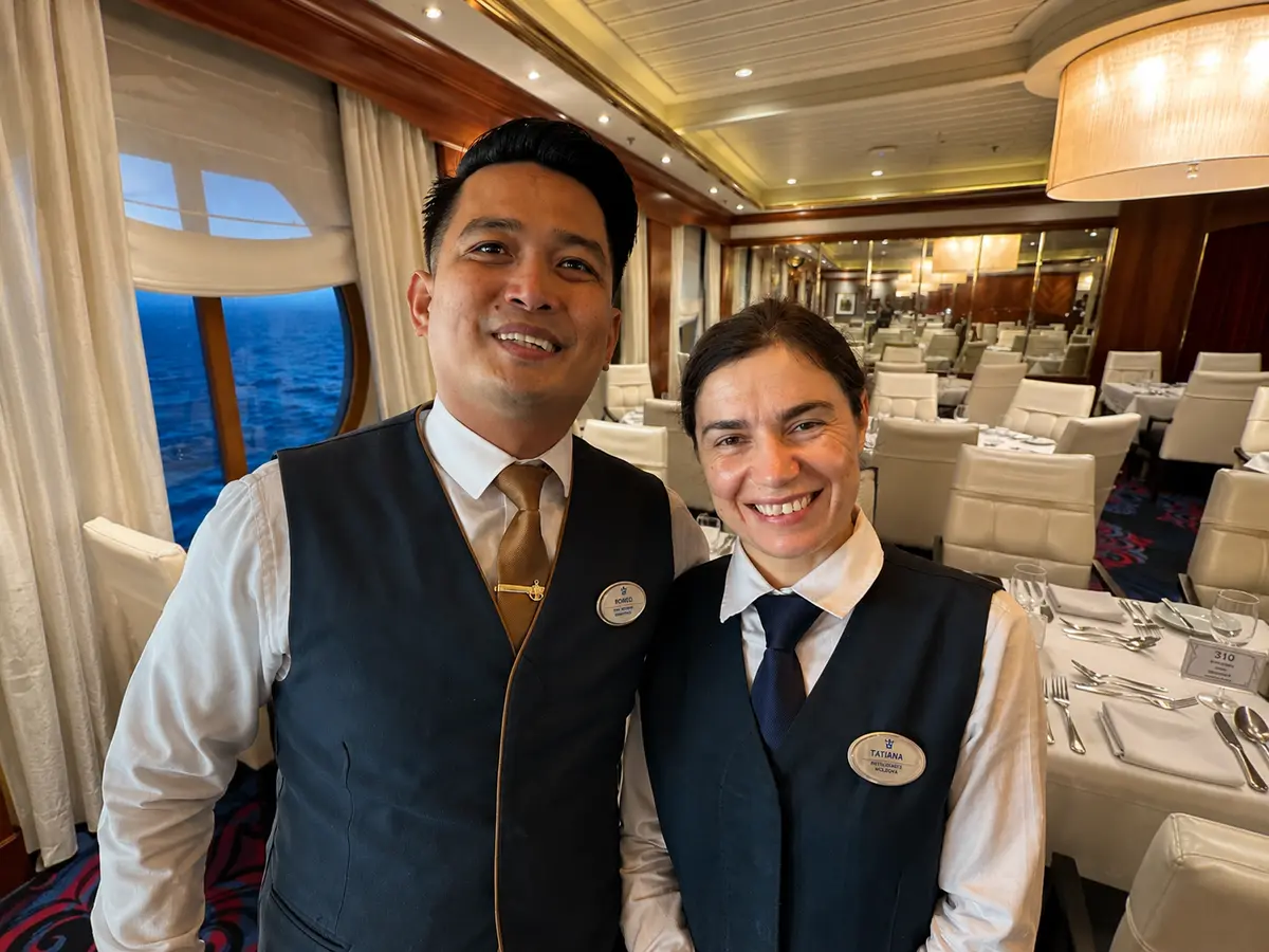 Two waiters in Main Dining Room