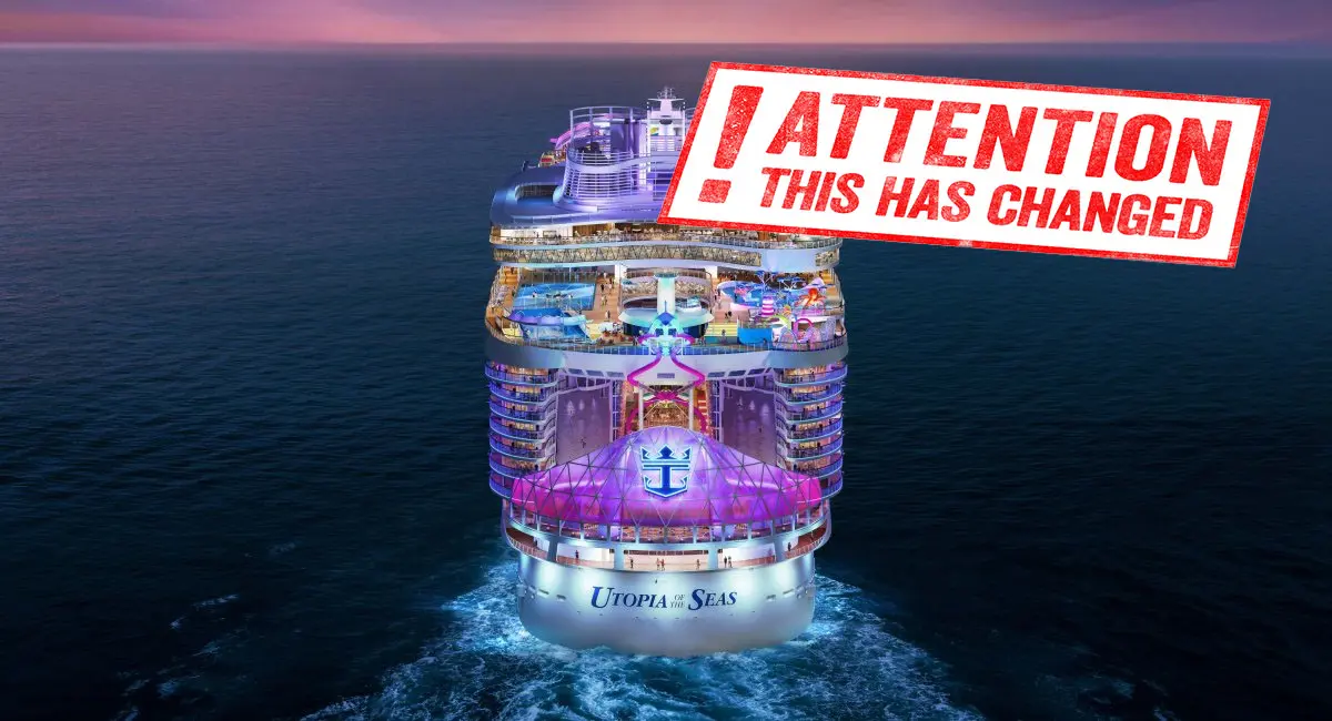 Utopia of the Seas inaugural date changed