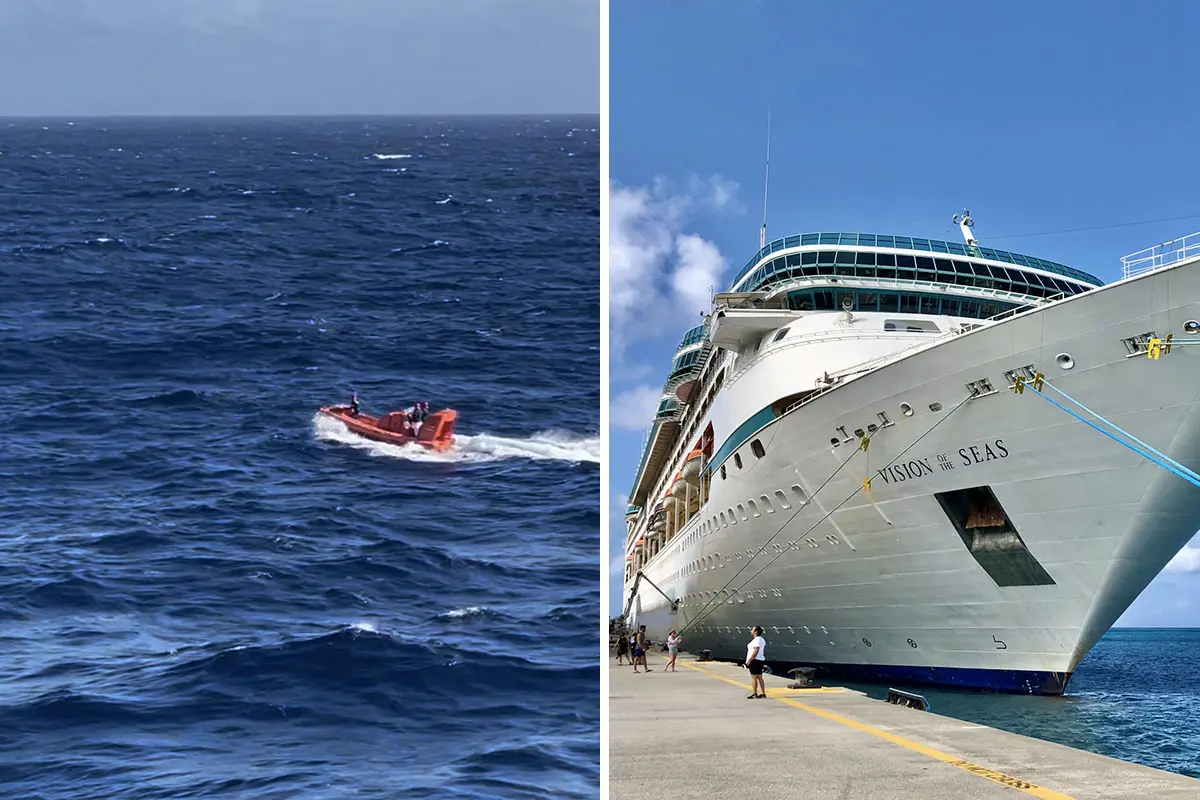 Man overboard reported on Vision of the Seas