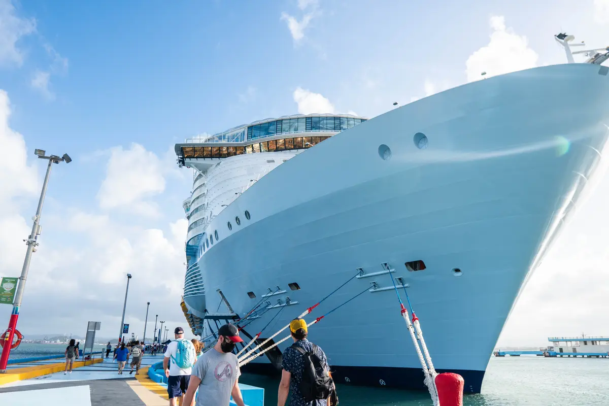 Wonder of the Seas docked in San Juan