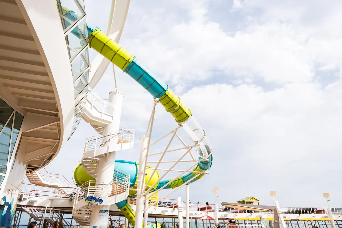 waterslide on allure of the seas