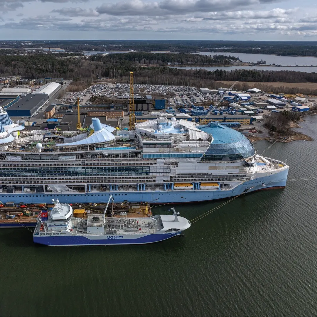 Star of the Seas at shipyard
