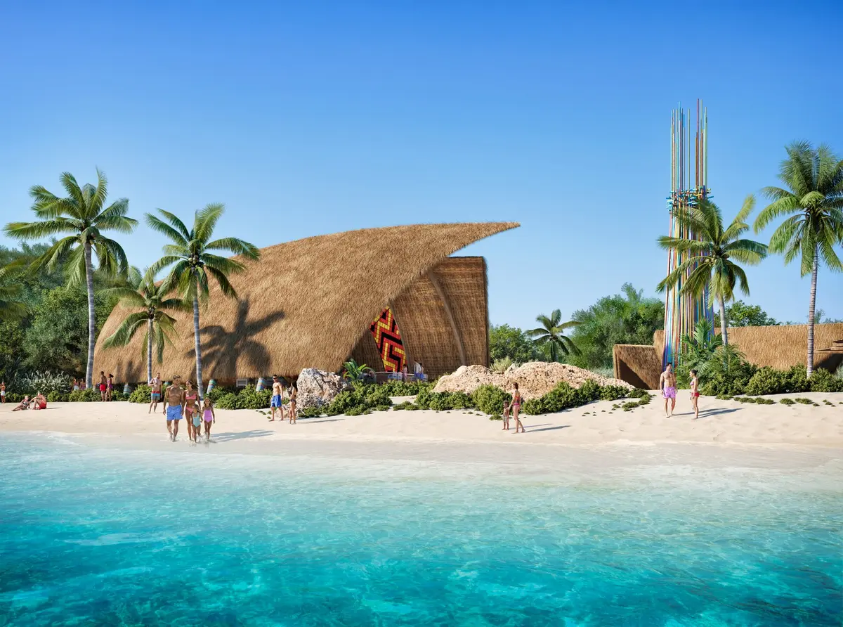 Arrival bar in Lelepa render