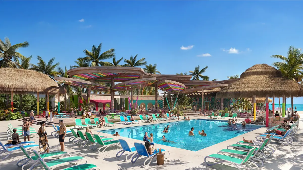 Food hall in Beach Club