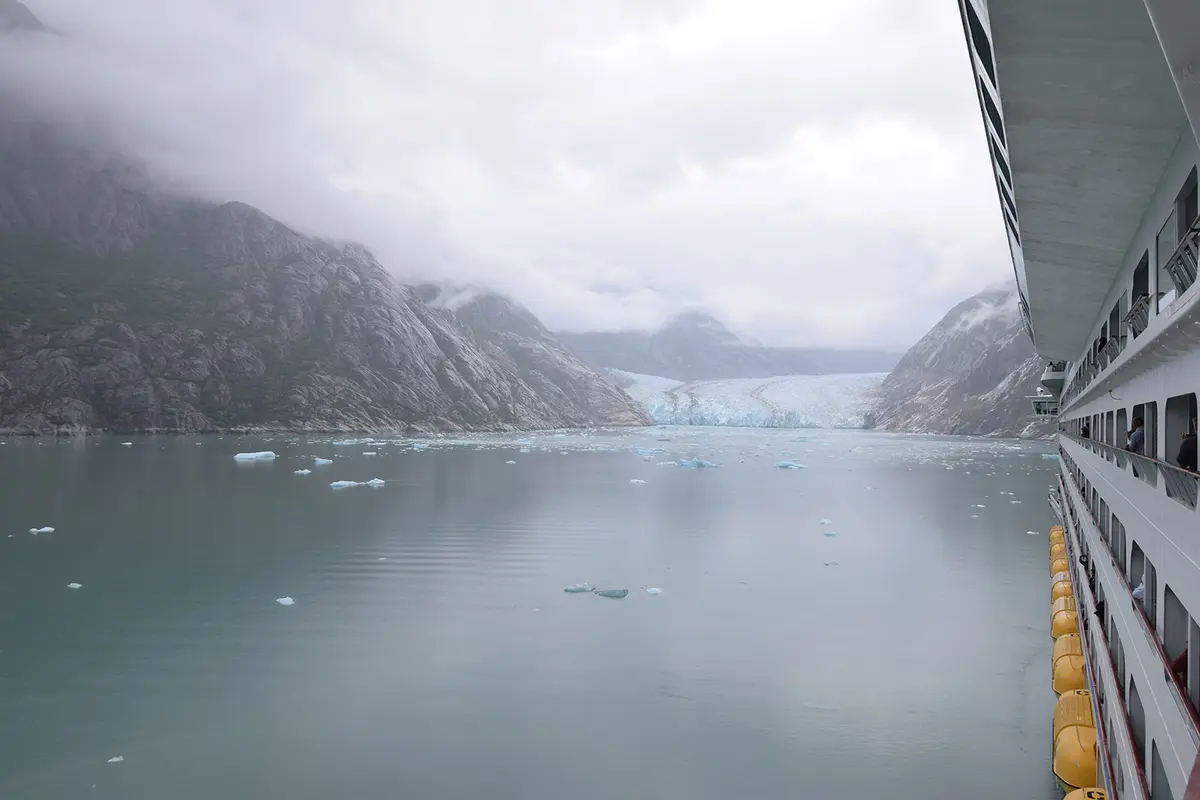 Glacier as seen from balcony