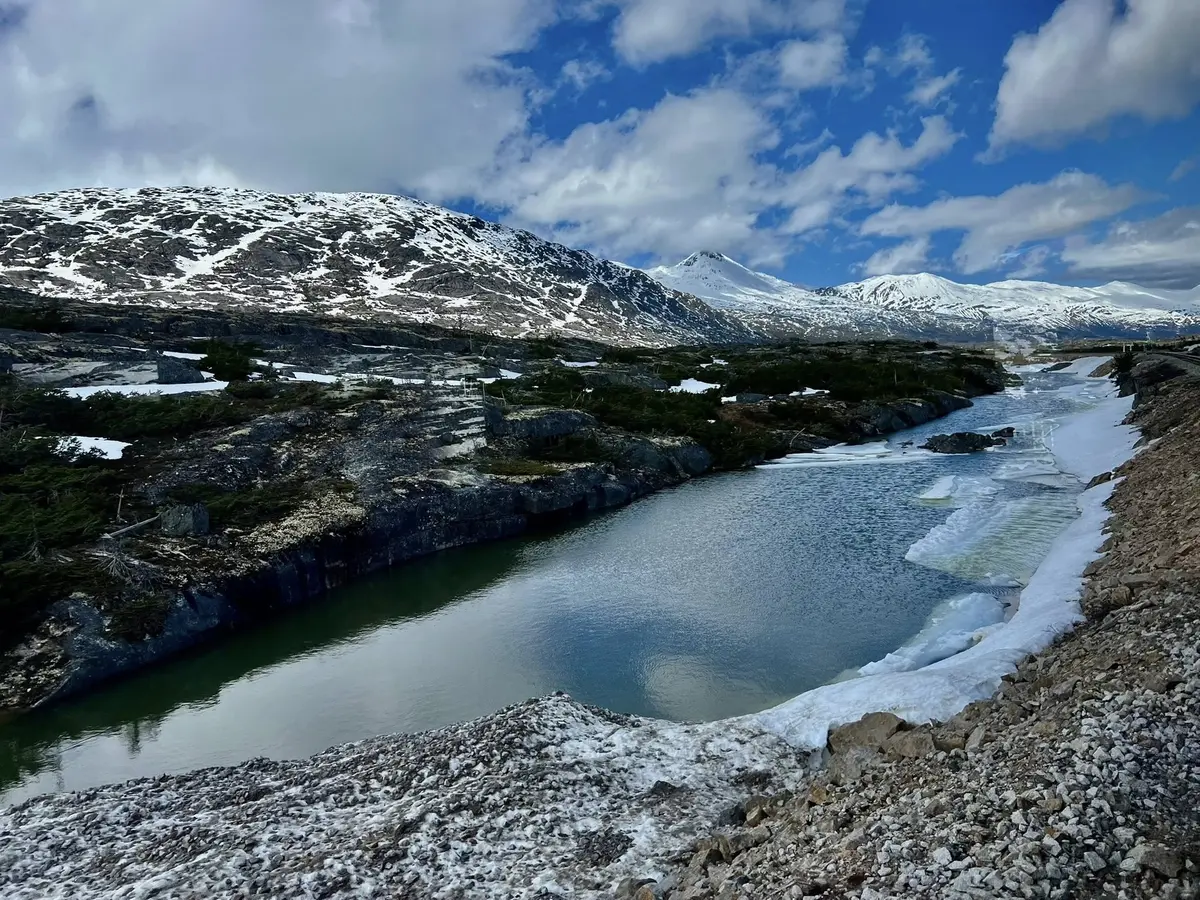 River and mountains