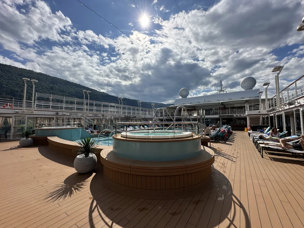 Silver Dawn pool deck