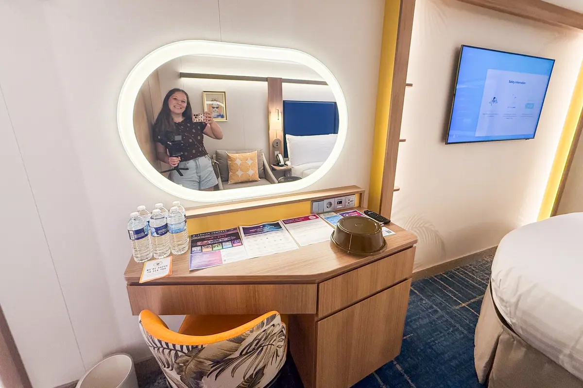 Vanity in Star of the Seas interior cabin