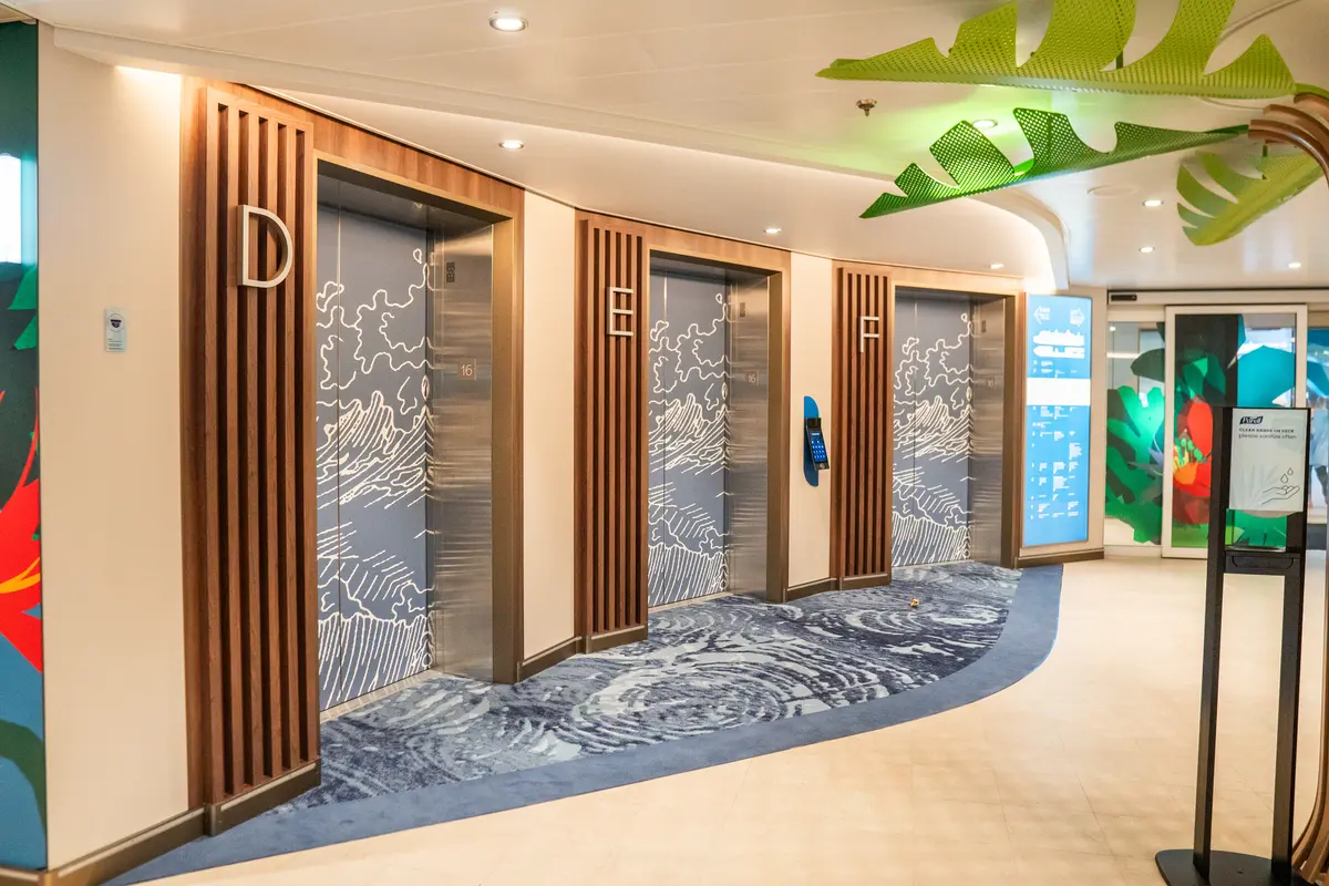 destination elevators on Star of the Seas