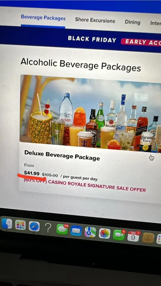 41.99 drink package