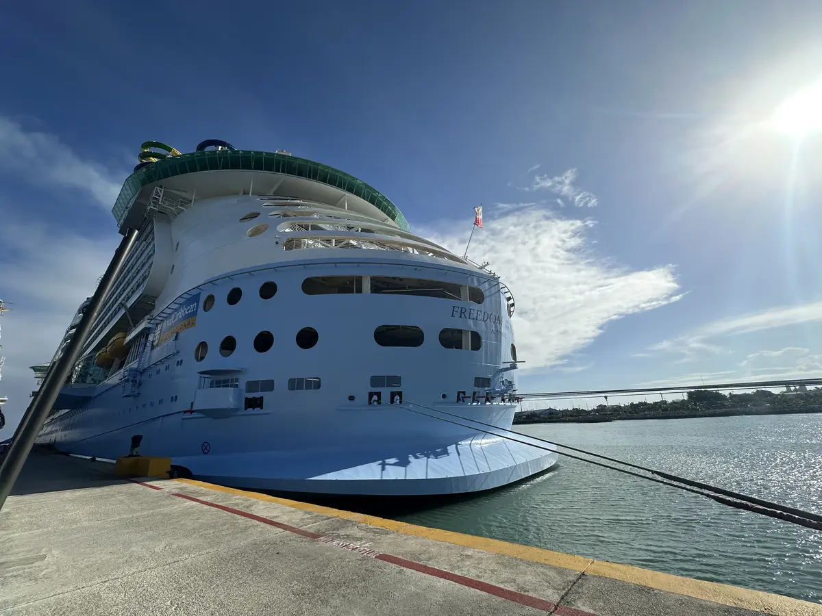 Freedom of the Seas docked