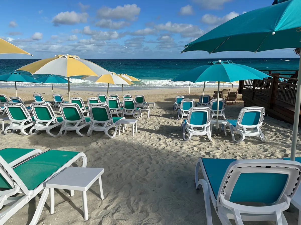 Beach chairs at Chill Beach