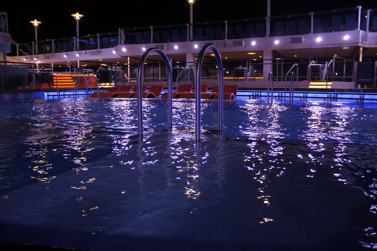 Pool at night