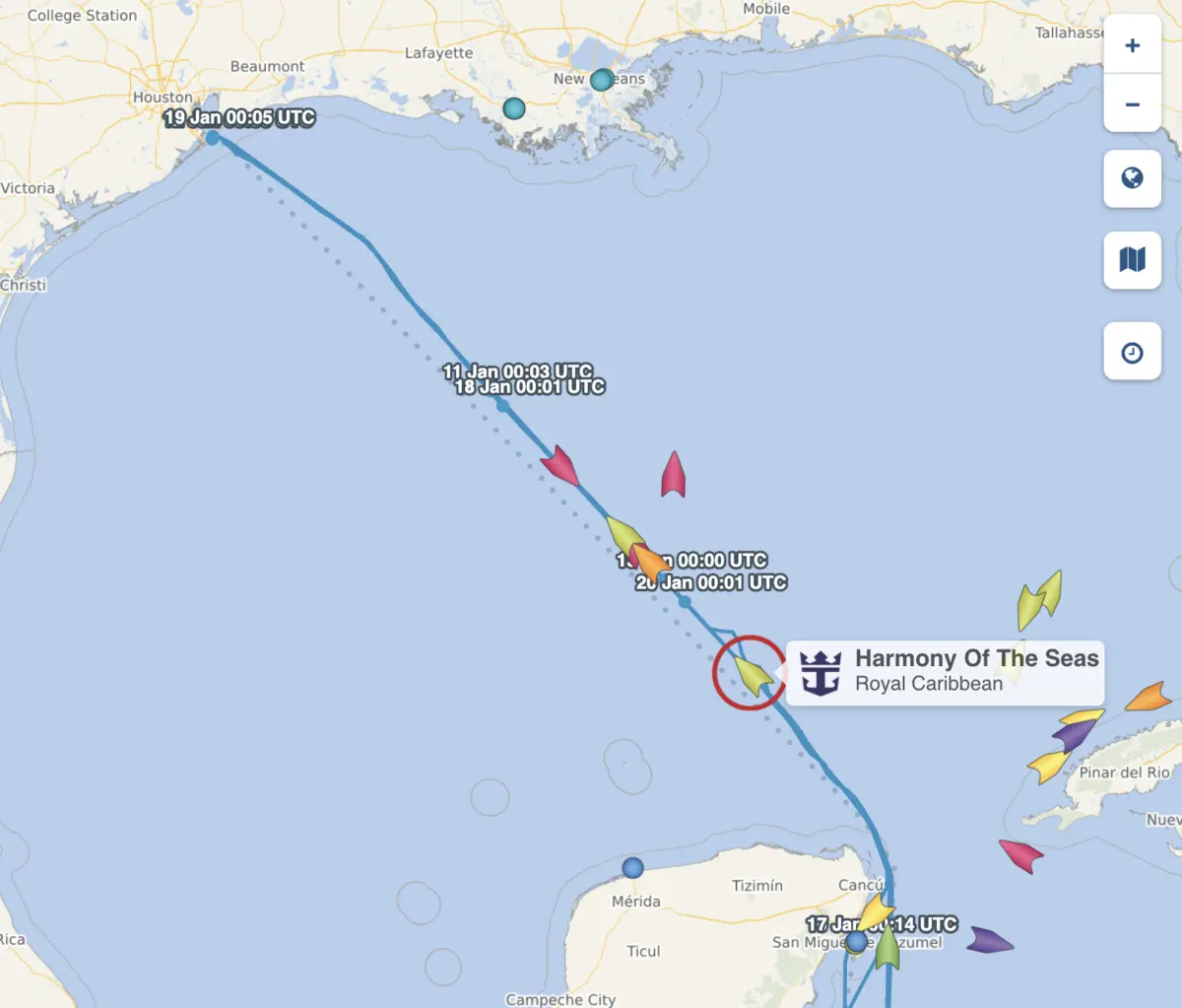 Harmony Location Cruise Mapper Harmony Location Cruise Mapper